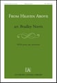 From Heaven Above SATB choral sheet music cover
